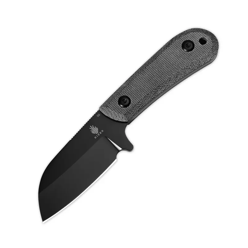 KIZER EDC Deckhand 1062A2 Stainless Steel Tool - D2 Blade, G10-Micarta Compact Handle, Portable Outdoor Camping Chef Knife