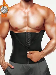 Men Sauna Waist Trainer Belt Workout for Body Weight Loss Fitness Fat Burner Trimmer Band Back Support