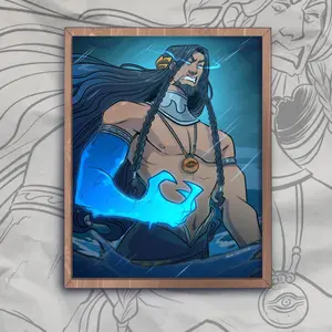 Poseidon- The Tidal Tyrant- print poster