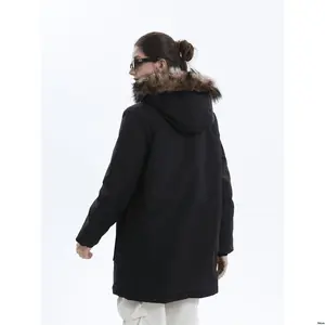 Cold Womens Hooded Warm Lining Faux Jackets Winter Parka For Women Thickened Ladies Puffer Jacket With Fur Waterproof Coats Weather
