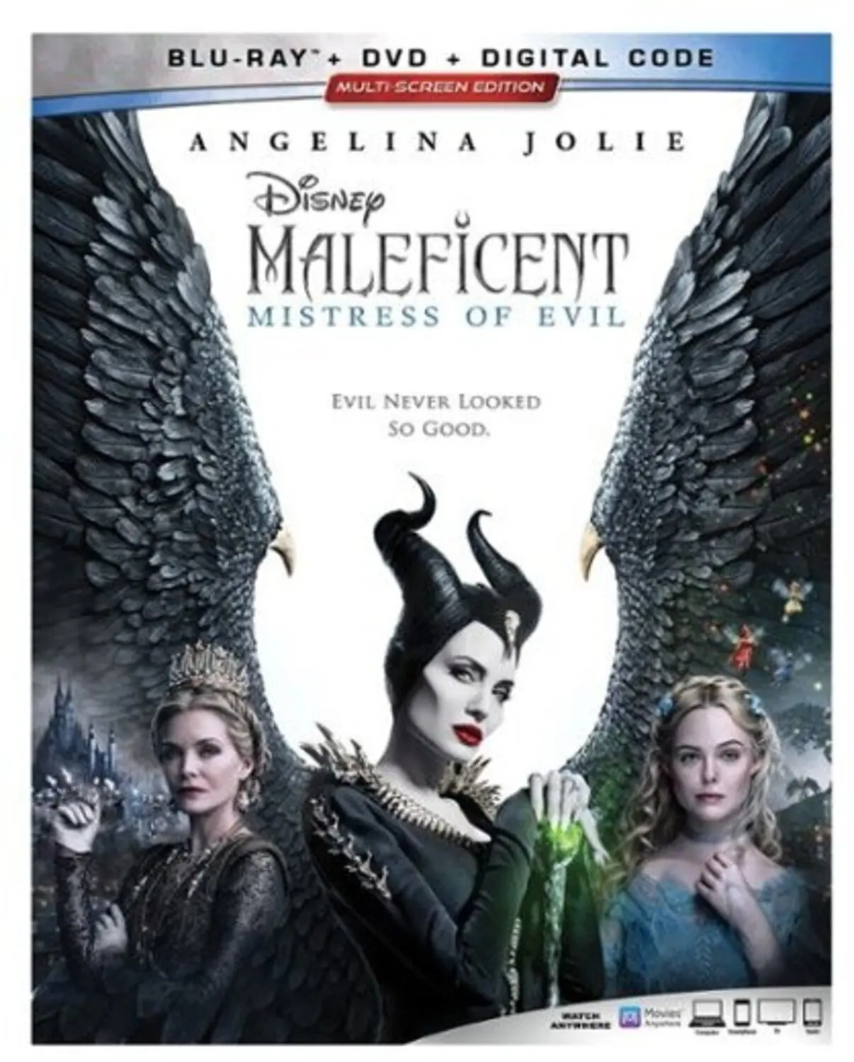 Maleficent: Mistress of Evil  [BLU-RAY MOVIE] With DVD, 2 Pack, Ac-3/Dolby Digital, Dolby, Digital Theater System, Dubbed, Subtitled