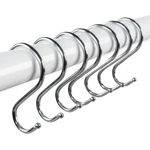 Super Z Outlet Heavy Duty S Hooks – Stainless Steel Hanging Hooks for Kitchen, Closet & Bathroom (Set of 12)