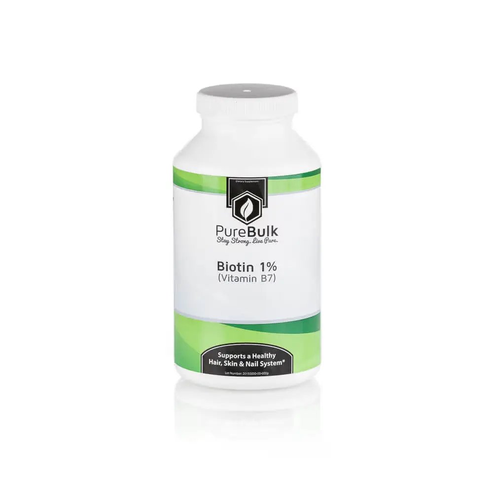 Biotin 1% (Vitamin B7) Powder Healthcare Dietary Supplements Vitamin Fitness