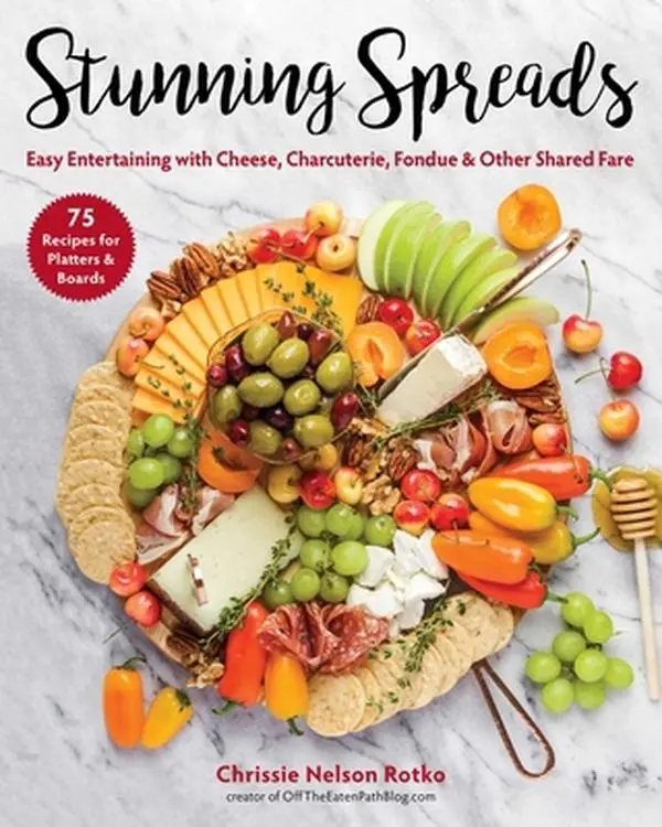 USED Book - Stunning Spreads: Easy Entertaining with Cheese, Charcuterie, Fondue & Other Shared Fare by Nelson Rotko, Chrissie (Hardcover) - english