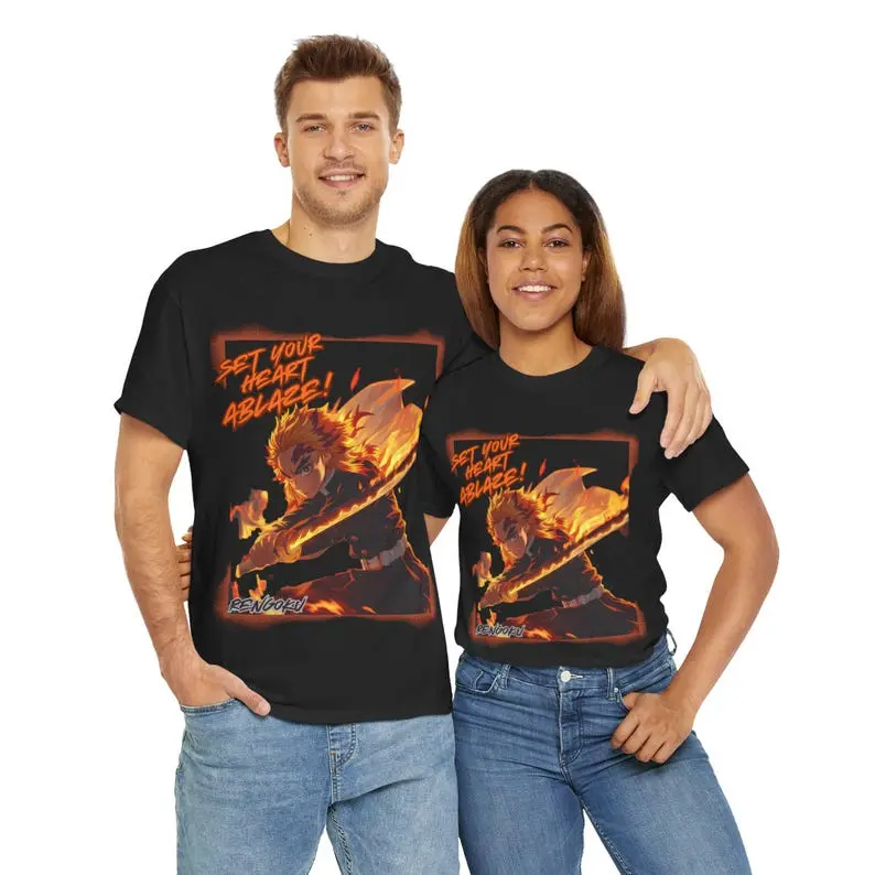 Rengoku "Set Your Heart Ablaze!" T-Shirt