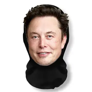 1pc Elon Musk face mesh mask, funny mask, realistic role - playing the world's richest prank mask