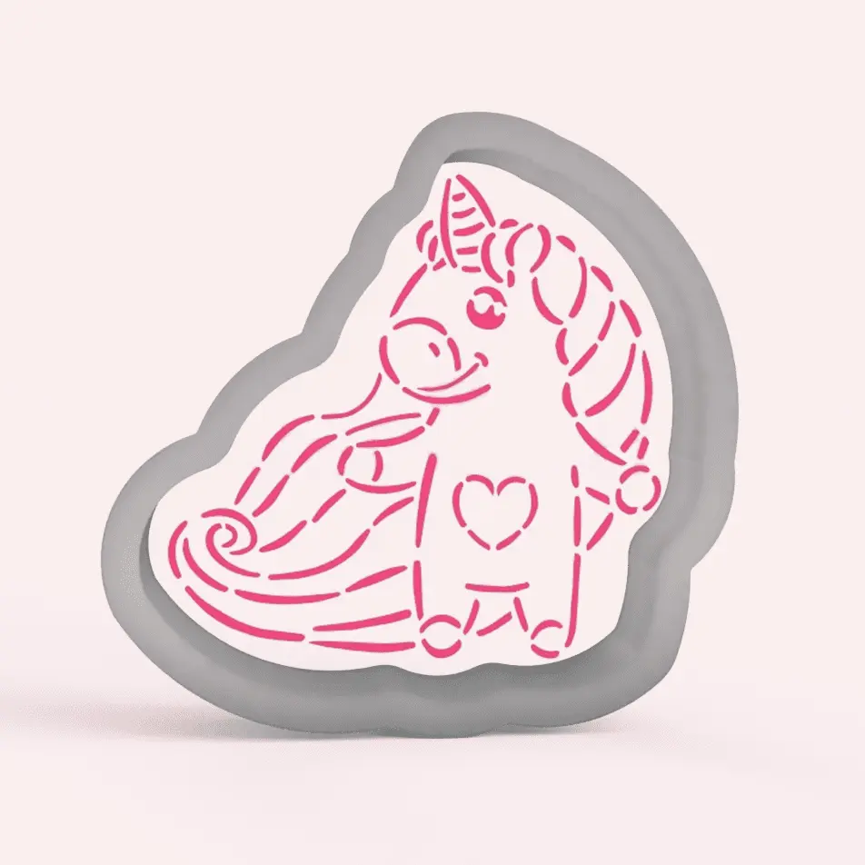 Unicorn with Heart Cutter