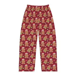 Gingerbread Cookie Women's Pajama Pants, Holiday Lounge Sleepwear, Christmas PJ Bottoms, Festive Nightwear Gift, Comfy Winter Lounge Pants