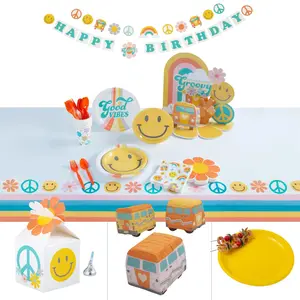 94 Pc. Ultimate Groovy Party Decorating Kit for 8