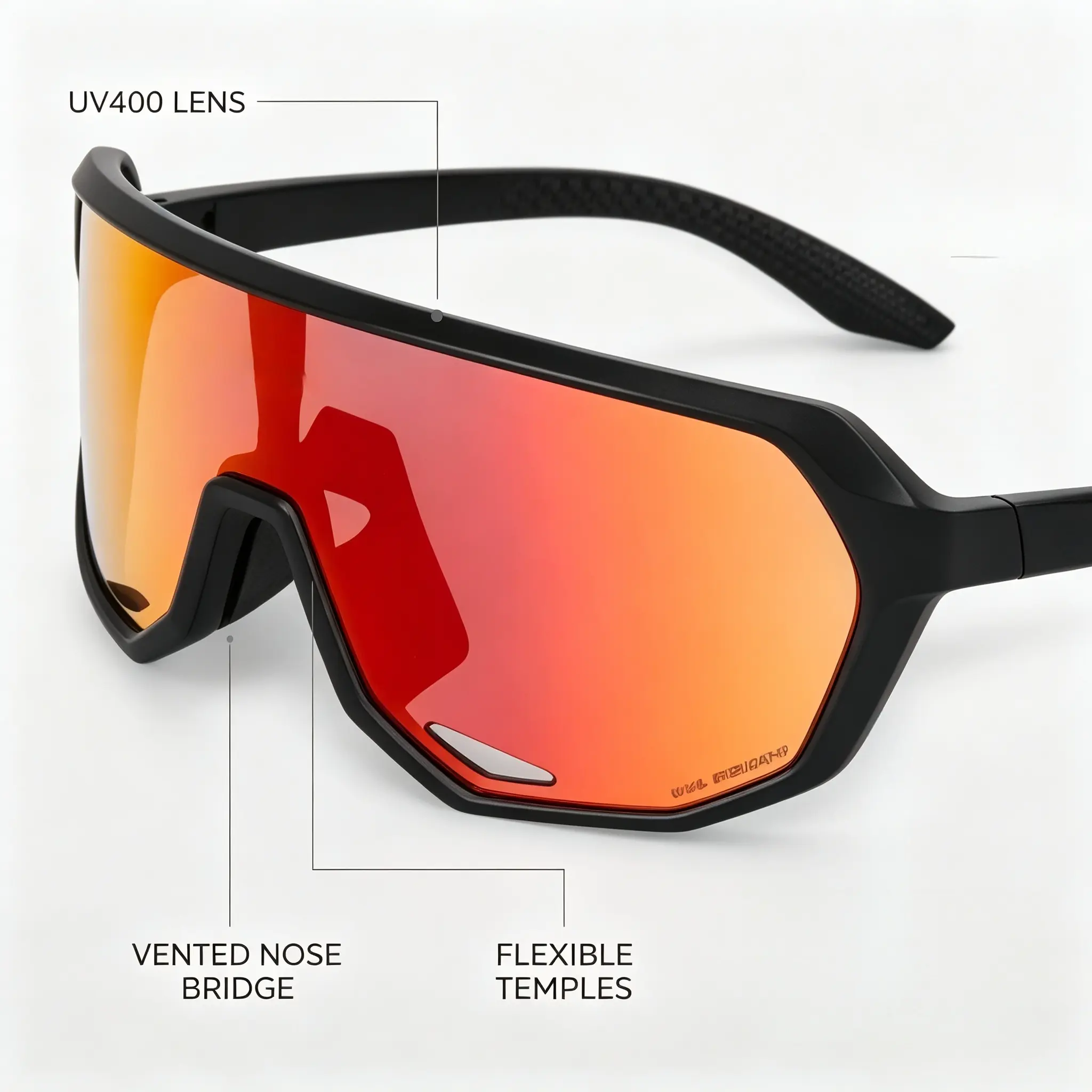 Windproof Lightweight Unisex Sport Eyewear for Cycling Hiking Beach glasses men safety Unbreakable Polarized Sunglasses uv400 anti-glare  nd9 adjustable dimming simple style sunglass outdoor activity summerwins daily casual internet night vision goggles