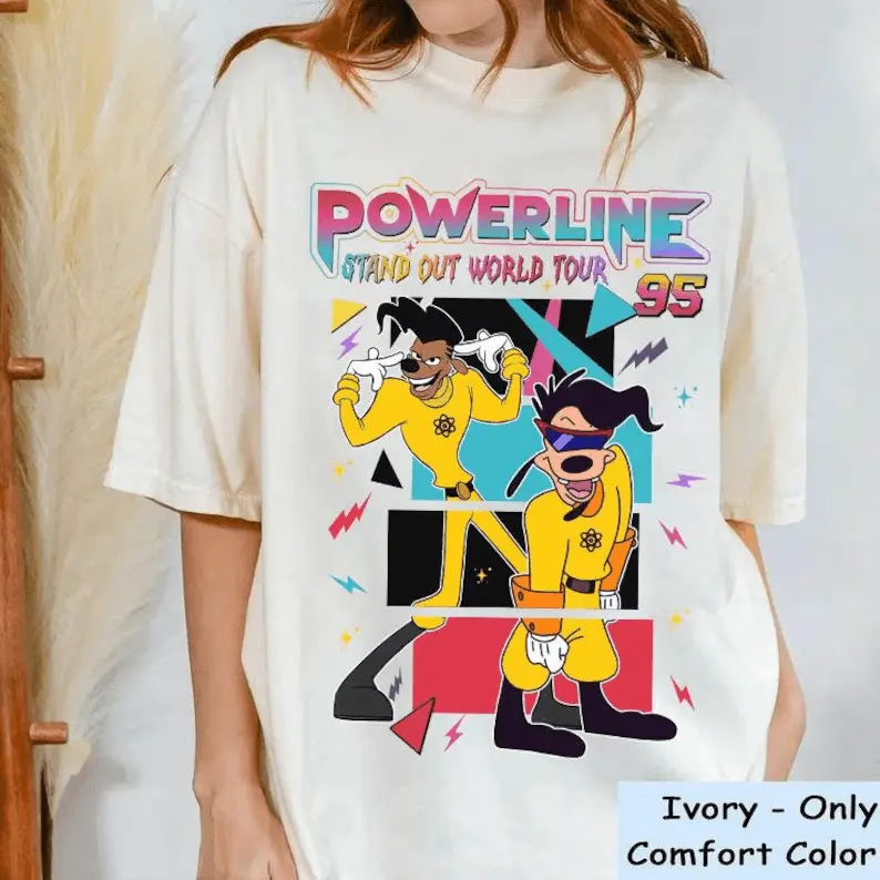 Comfort Colors Movie Powerline Stand Out World Tour Retro Shirt, Family Matching Shirt, Magic Kingdom, WDW Birthday Gift