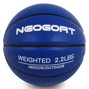 NEOGOAT 2.2LBS 28.5" Weighted Basketball Size 6 Heavy Basketball Training Equipment for Youth Women in& Outdoor Improving Handling Dribbling Passing&Rebounding Skills Training Basketball(Deflated)