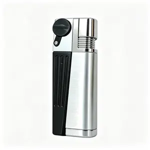 Refillable Non-Windproof Pocket Lighter (No Gas Included) - Portable Lighter for Outdoor Adventures, Camping Trips, Barbecues, and Emergency Use, Slim & Easy to Carry