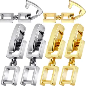 6 count Bracelet Extenders, Fold Over Necklace  Clasps, Watch Band Extension for  Bracelet Necklace Anklets-  &