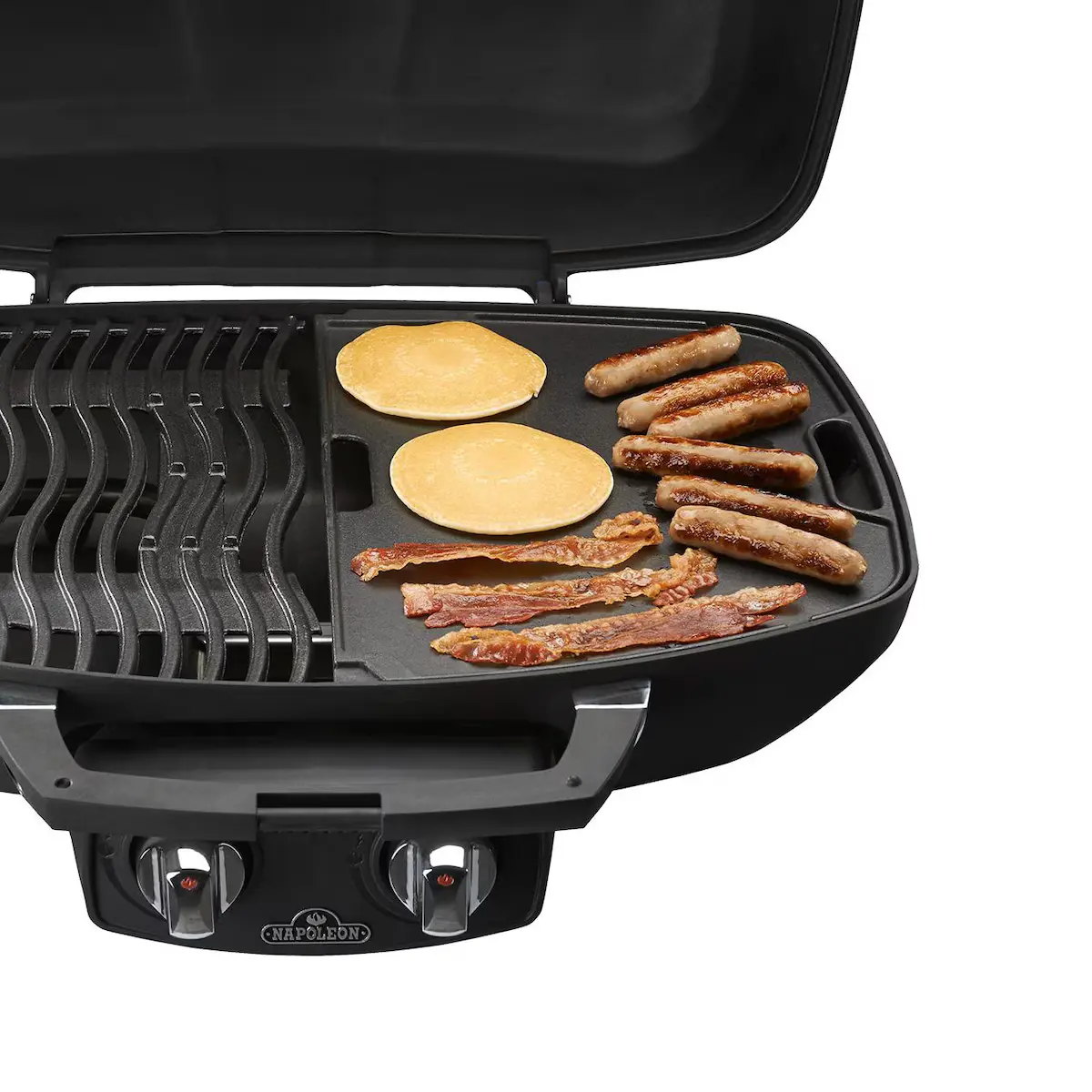 Wolf Steel Acquisition 155449 Cast Iron Reversible Griddle for TravelQ 285 Grills, Black