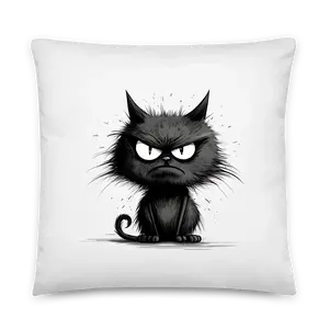 Funny Cat Pillow 1 with Print