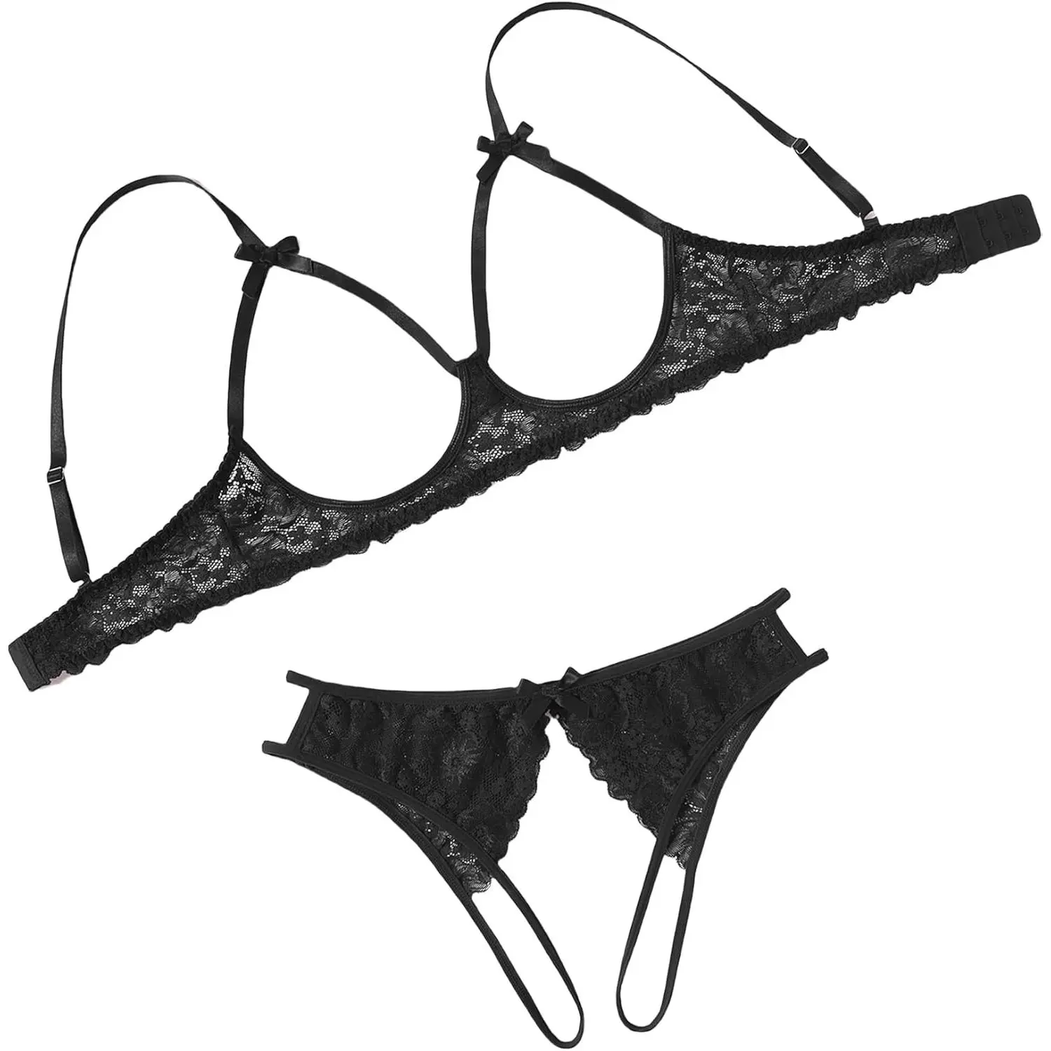 Women's Exotic Lingerie Sets Naughty 2 Pieces Bra Panty Set Sexy Cutout Lace Lingerie - TikTok Shop Women's Exotic Lingerie Sets Naughty 2 Pieces Bra Panty Set Sexy Cutout Lace Lingerie - TikTok Shop