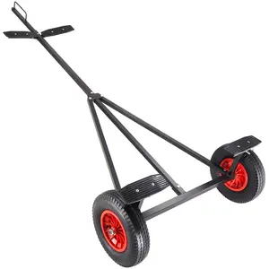 Father's Day Gift Spring new arrivals Boat Trailer Dolly, 420lbs Load Capacity, Carbon Steel Trailer Mover with 96''-116'' Adjustable Length, 16'' Pneumatic Tires & Nonslip Support Bracket, for Moving Kayak Motorboat Fishing Boat