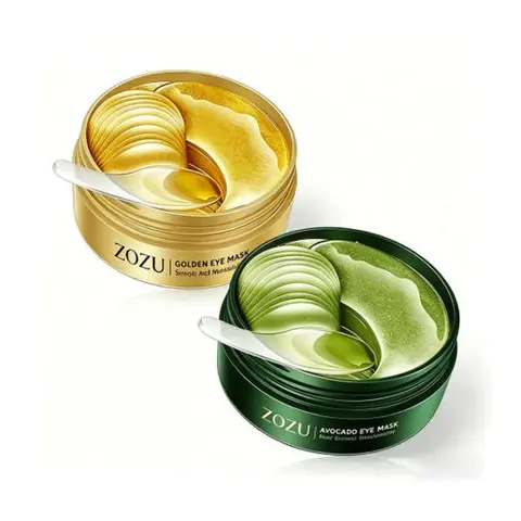120pcs Avocado & Gold Under Eye Mask Patches - AM Brightening Hydrator, PM Soothing Repairer & Depuffer, Evening Skincare for Dark Circles & Dryness, Beauty Gift, Repairing, Beauty Products, Dark Circles Treatment