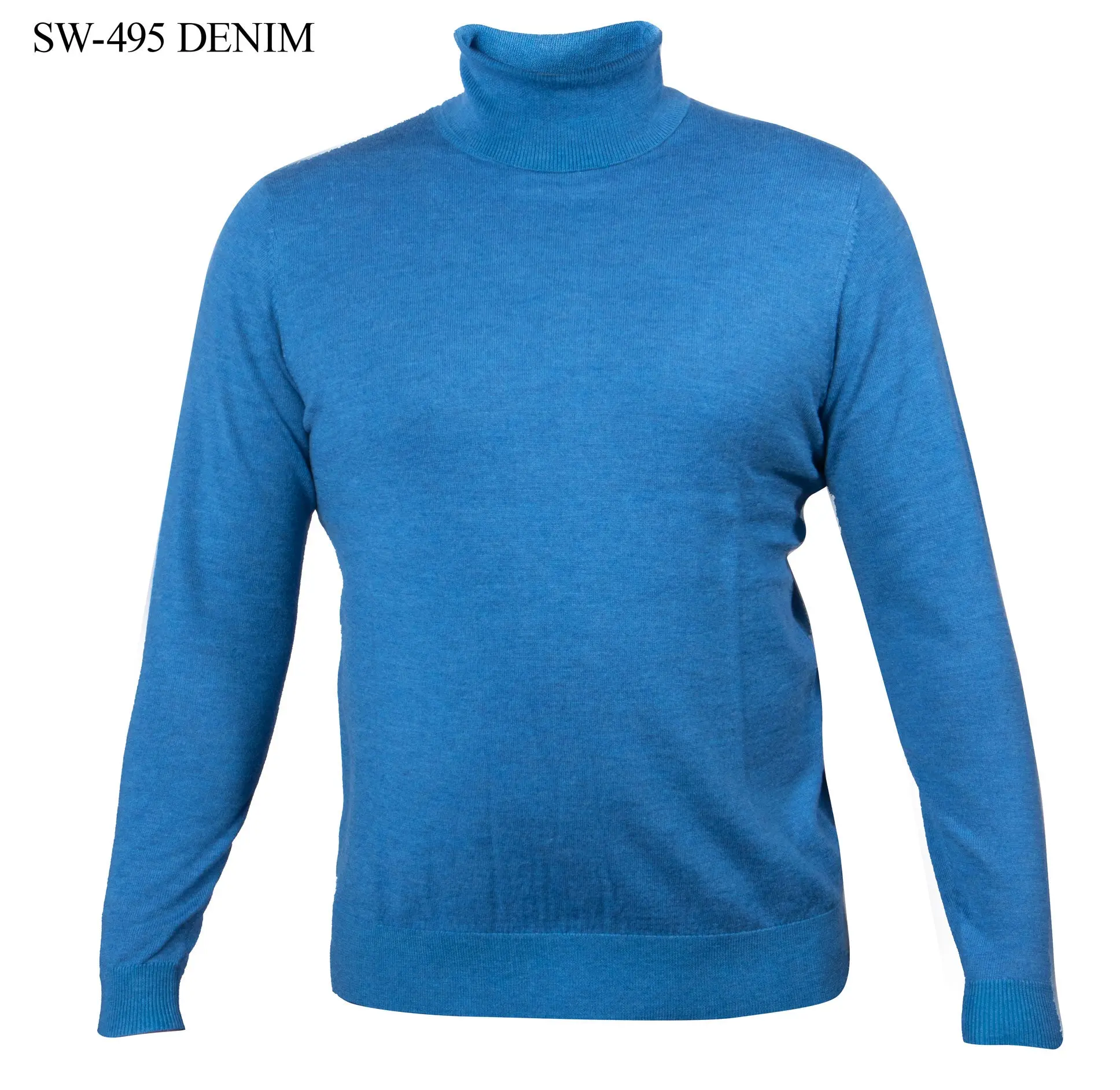 Prestige SW-495 Denim Turtle Neck Sweater