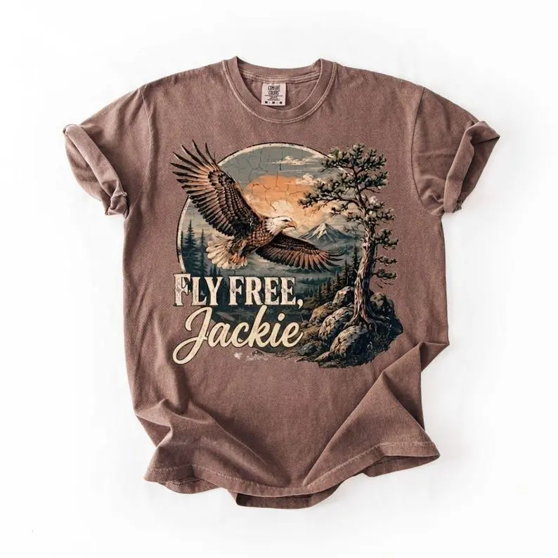 Comfort Colors Vintage Jackie the Eagle Shirt, Jackie Fly Free T-Shirt , Memorial Shirt