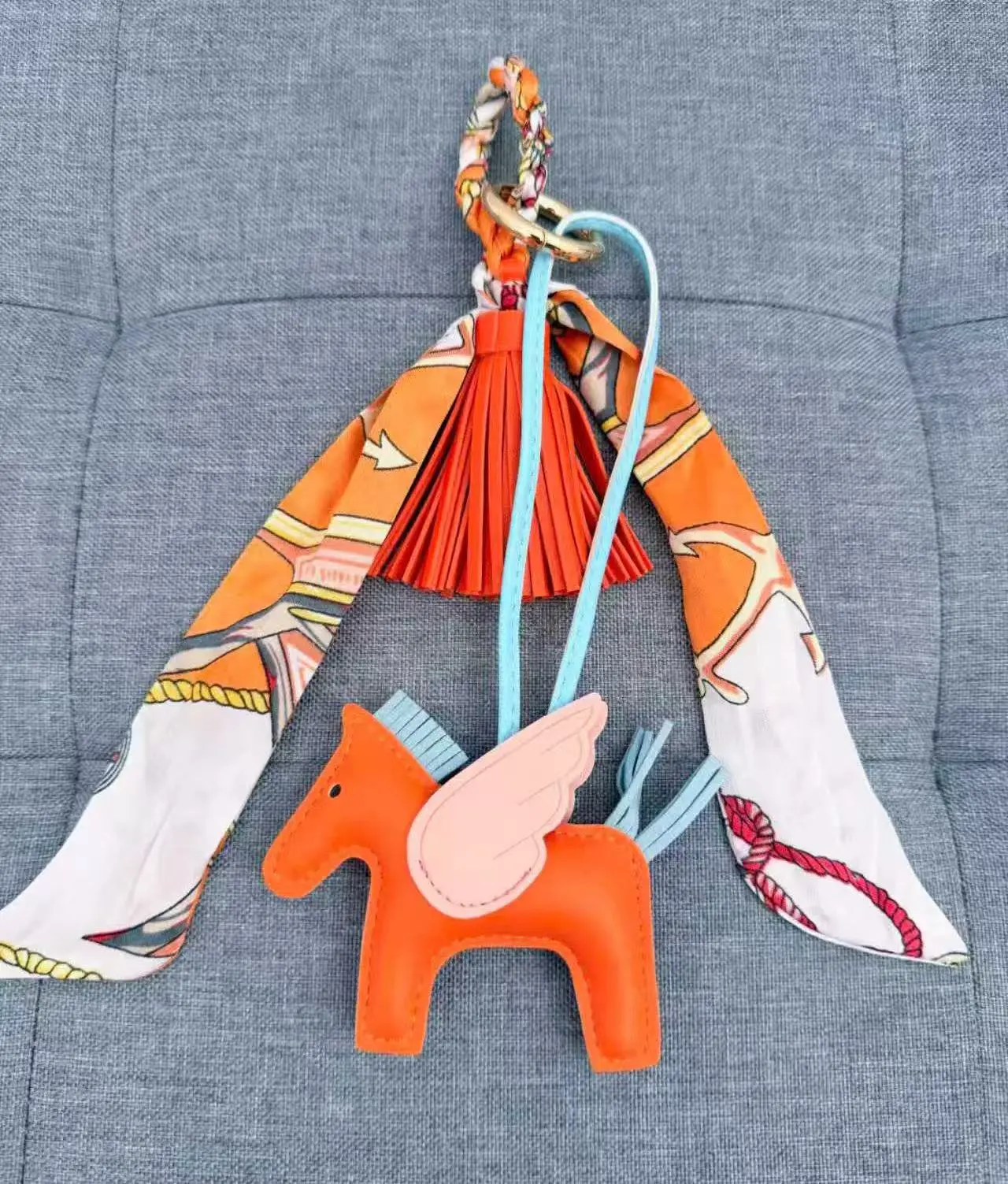 Rodeo Charm  with Silk Twilly Scarf