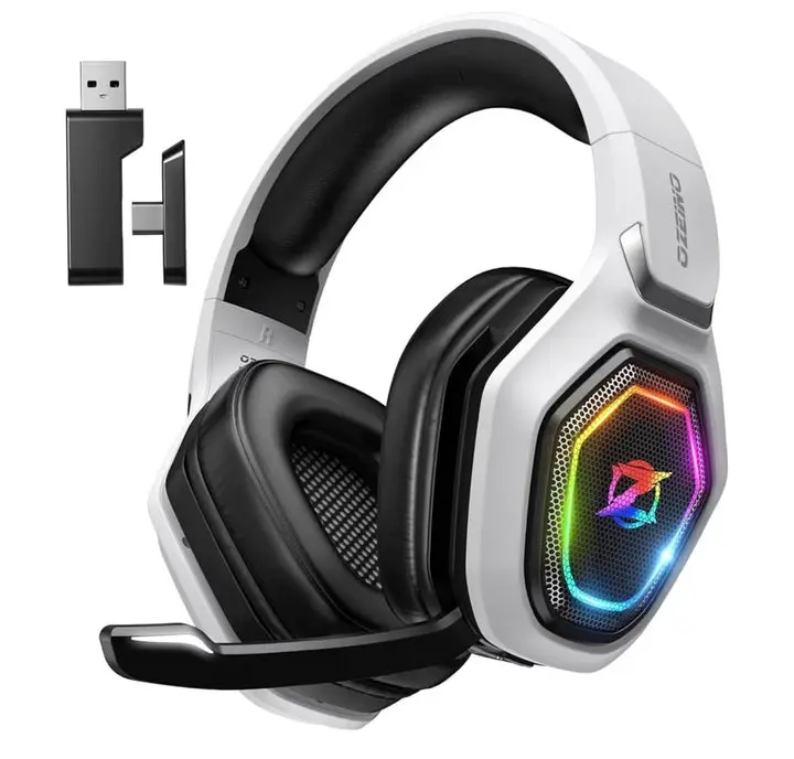 2.4GHz Wireless Gaming Headset - Over Ear, Sound Isolation, Lossless Audio Cross-Platform Headphones for Gaming, PC, Switch, Gaming Headsets