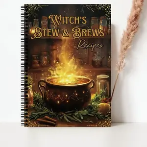 Witchcraft Brewing & Stew Recipes Book, Awaken Magic Kitchen Spells, Magical Cooking Techniques, Essential Guide for Witches