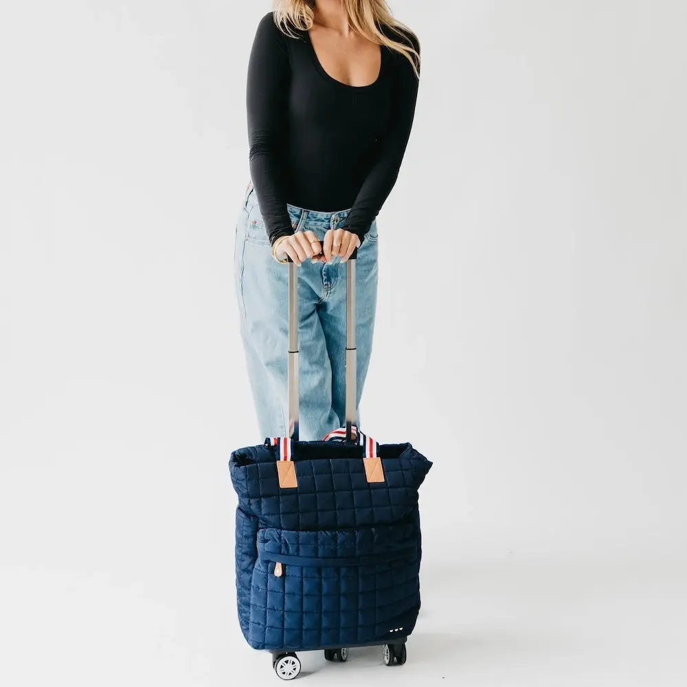 Maleta de Viaje Acolchada con Ruedas — Estilo Occidental