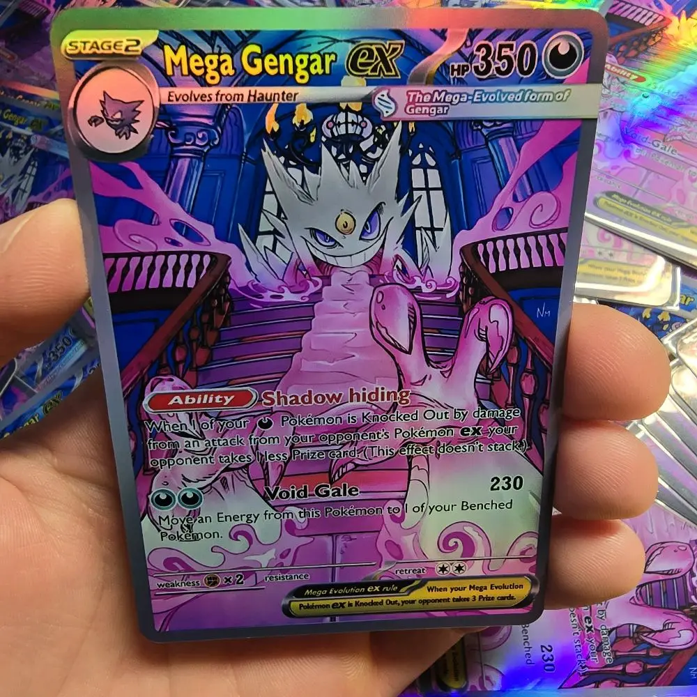 Mega Gengar EX Haunted Mansion Custom Card | Multiple Holo / Textured  Finishes - TikTok Shop