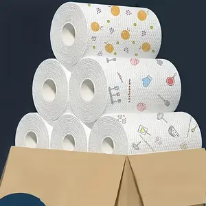 [400pcs Lazy Rags] 400pcs Disposable Kitchen Cleaning Cloths, Lazy Rags | Washable Wet And Dry Towels, Dishwashing Cloths, Non-Stick Oil Rags, Oil Removal Wipes, Household Rags, Dry Cloths, Cleaning Supplies, Christmas Supplies