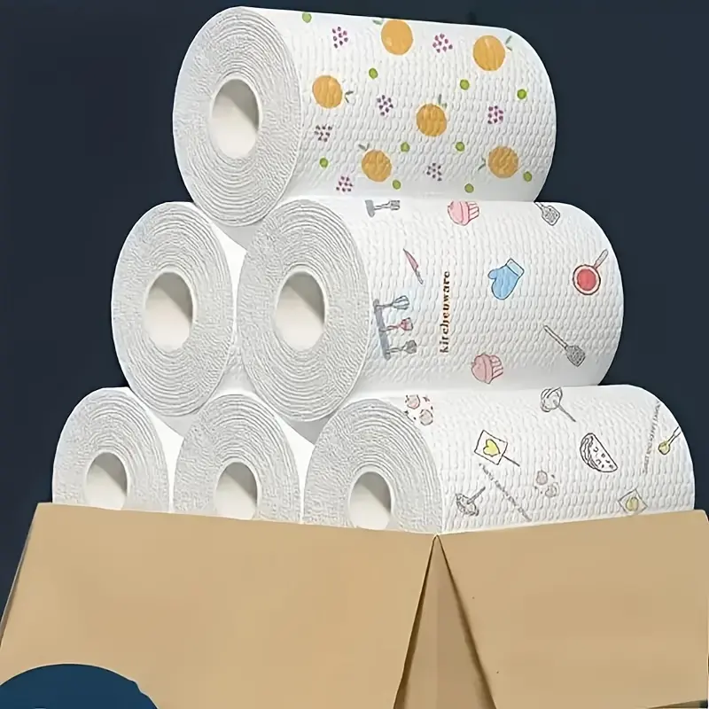 [400pcs Lazy Rags] 400pcs Disposable Kitchen Cleaning Cloths, Lazy Rags | Washable Wet And Dry Towels, Dishwashing Cloths, Non-Stick Oil Rags, Oil Removal Wipes, Household Rags, Dry Cloths, Cleaning Supplies, Christmas Supplies