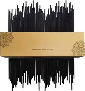 50 count Diffuser Sticks -  Refill Black Fibre Reed Thick Diffuser Sticks for Diffuser Oils (7.5/19cm)