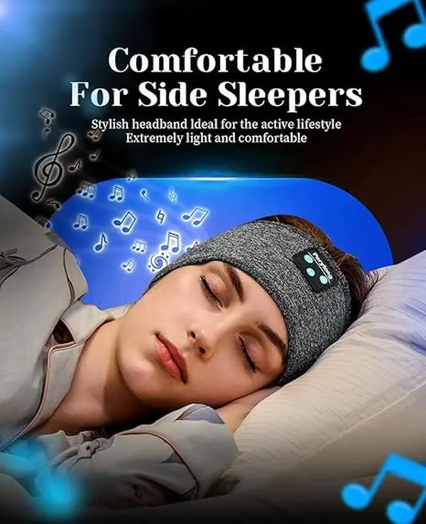 Wireless Bluetooth Headband - Sweat-Absorbent Hair Band for Active Lifestyle, Music Access, and Yoga Practice