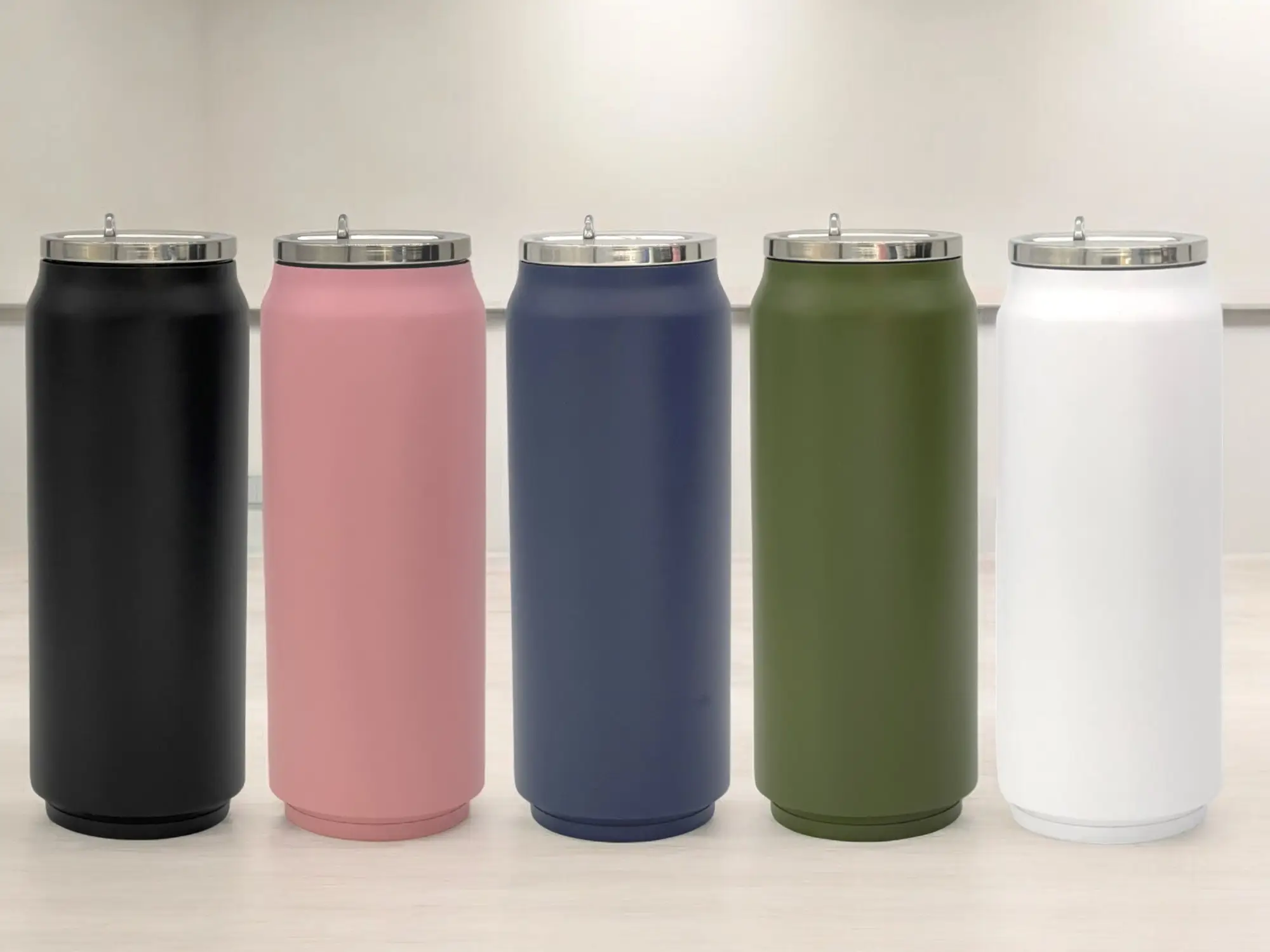 17oz Stainless Steel Tumblers, Screw On Lid with Straw, Double Wall Insulated Drinkware Flasks Bottle tumbler cup sport bottle