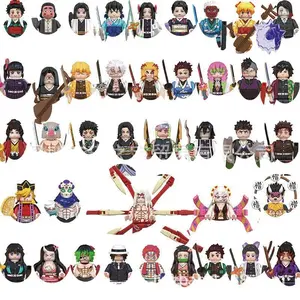 Anime Themed Samurai Building Blocks Set Creative Collectible Model Bricks Assembly Toy For Kids Birthday Gift Fan Collection