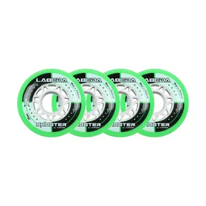 Labeda Roller Hockey Wheels - Shooter 72mm 83A Green (4-Pack)
