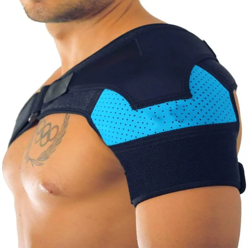 Reusable shoulder cooler with ice packs, ice pack sports shoulder pad, breathable support for sports and everyday recovery