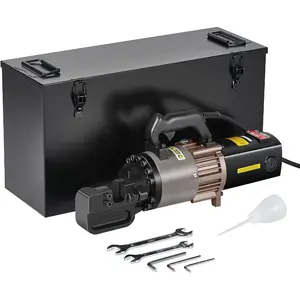 VEVOR Electric Hydraulic Rebar Cutter, 2300W Portable Rebar Cutter, Cutting up to 1.26 Inch (5-32mm) Rebar within 4.5 Seconds, High Power Steel Rebar Cutter with Oil Can Rich Accessories, Black RC-32VEVOR Super Brand Day