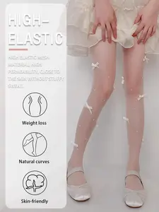 3D Butterfly Knot + Pearl Design, Visual Leg Shape Correction, Directly Conceals Imperfections, Fashionable High-Waist Slim Fit