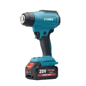 LYUWO 20V Electric Heat Shrink Packaging Tool with LED Display, Welding Hot Air Blower, Digital Temperature Control Lithium Electric Hot Air Blower