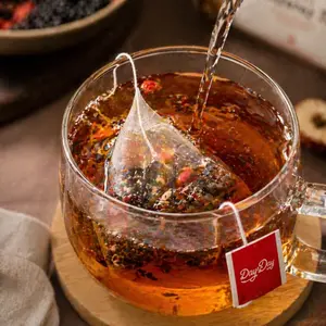 []Ginseng Five Treasures Tea, 5-in-1 Herbal Tea Blend with Goji, Jujube, Mulberry & Roasted Barley, Caffeine-Free Daily Wellness Tea, 30 Bags