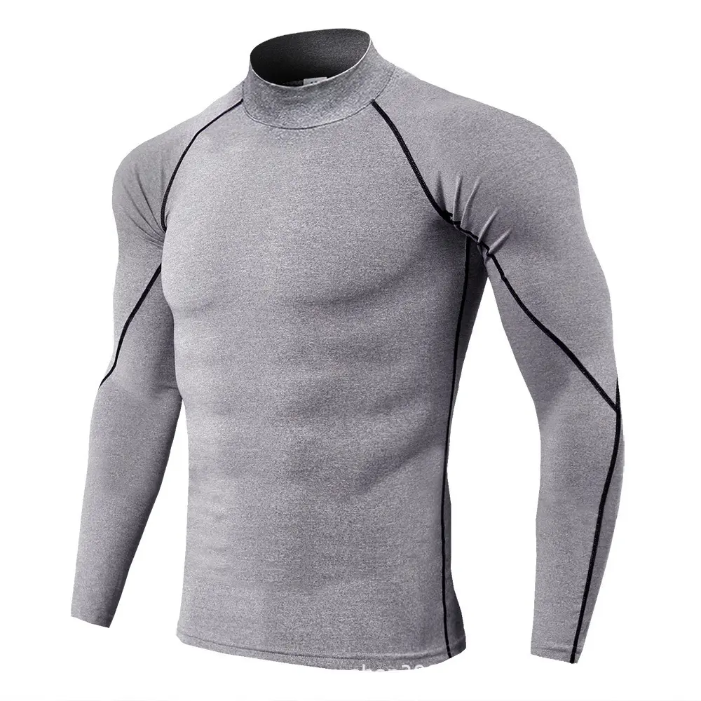 Men'sWorkoutCompressionShirtTurtleneckLongSleeveRashGuardGymBaseLayerAthleticUndershirtGearSportsShirt Men'sWorkoutCompressionShirtTurtleneckLongSleeveRashGuardGymBaseLayerAthleticUndershirtGearSportsShirt