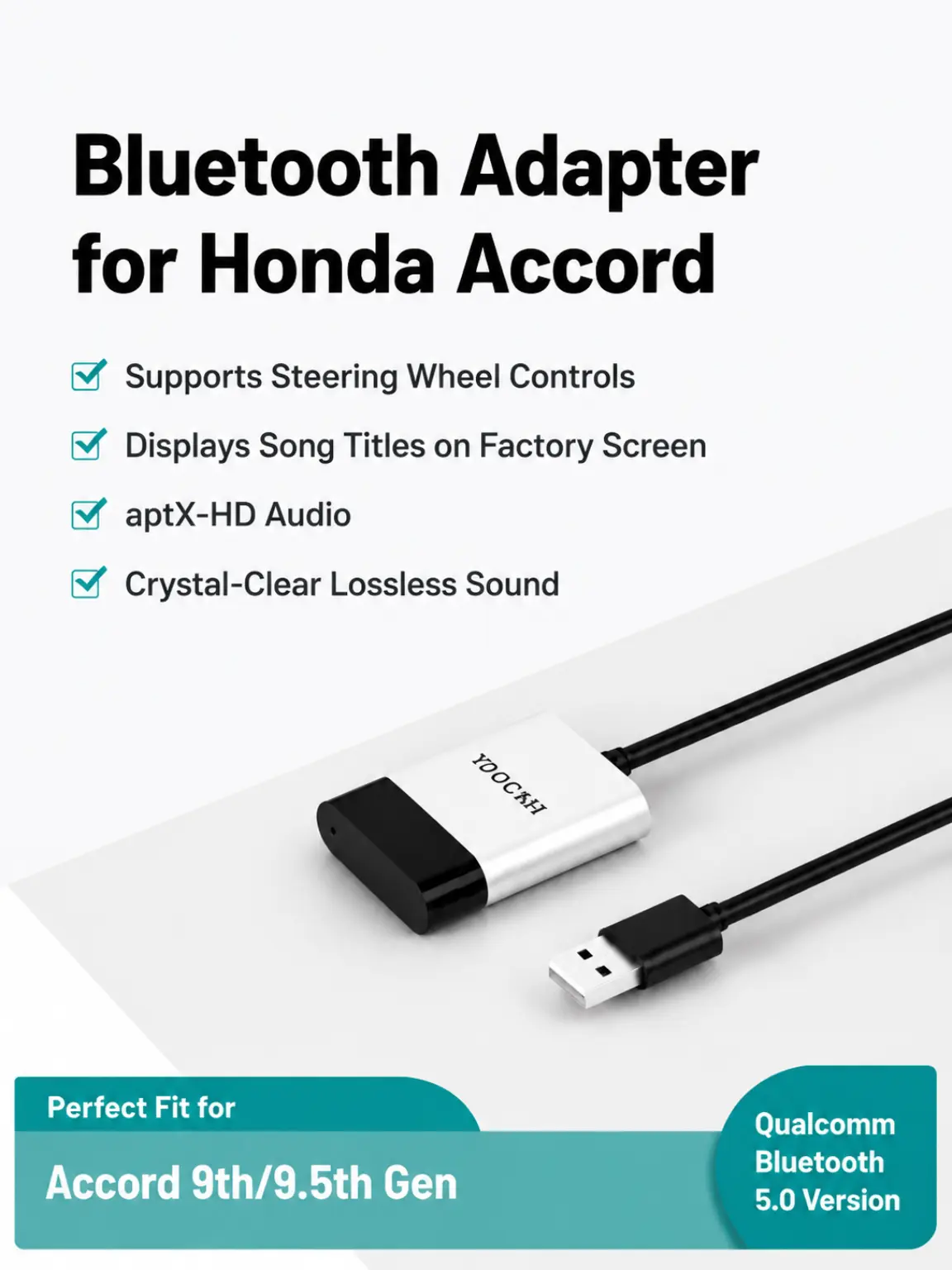 CHOOCL Bluetooth Car Adapter for Honda Accord/Civic/CR-V/CR-Z/Crosstour & Acura MDX/TL,TSX,iPod Music Sourse Bluetooth Receiver