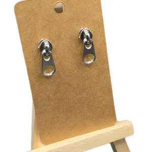 Zipper Earrings - Unisex Stud-Type Design, Lightweight & Durable, Metal Coating, Edgy Style, Available in Multiple Colors, Perfect for Casual or Formal Occasions