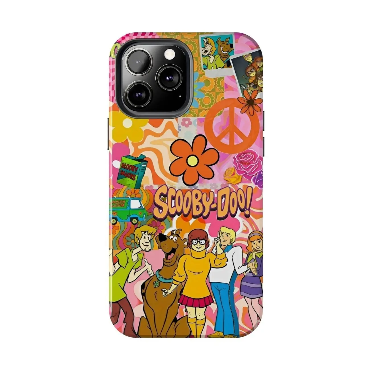SCOOBY DOO Classic Mystery Inc. Team Interaction Phone Case, iPhone 17 16 15 14 13 12 11 X 8 7 Pro Max/Pro/Mini, SAMSUNG GALAXY 21 S22 S23 S24 25 ULTRA PLUS Shockproof Anti-Drop Protective Cases 2
