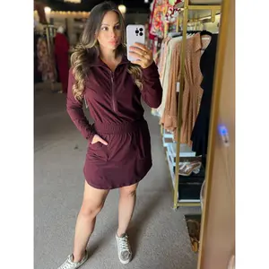 On The Go Romperskort Dk. Cherry