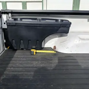 G-PLUS Truck Bed Storage Box Fits 2007 - 2019 Chevy/GMC Silverado/Sierra 2500/3500HD Drivers Side,Rear Left Side Plastic Tooling Box Fit For 2007-2018 Chevy Silverado GMC Sierra Upgraded Version