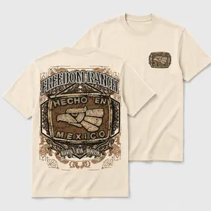 Freedom Ranch Mexico Shirt, Hecho En Mexico Graphic Tee, Viva La Raza Western T-Shirt, Mexican Ranch Streetwear Shirt, Vintage Charro Country Graphic Tee