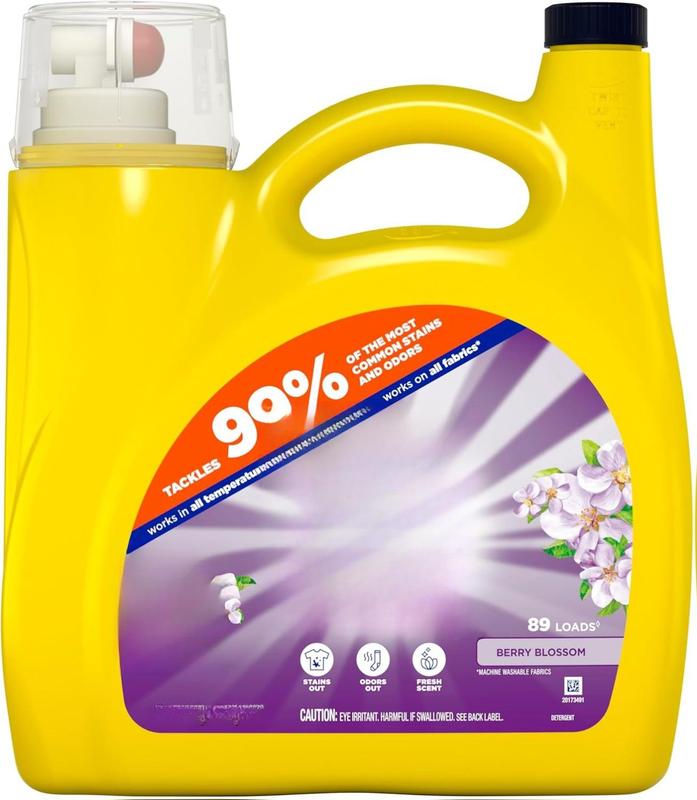 Tide Simply Clean & Fresh Liquid Laundry Detergent, Berry Blossom Scent, 89 loads, 117 fl oz (Packaging May vary)